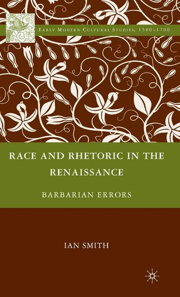 Cover of Race and Rhetoric in the Renaissance