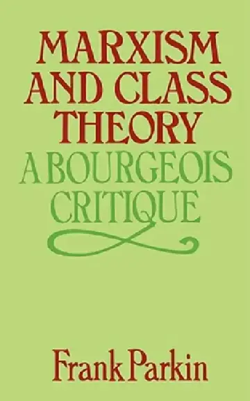 Cover of Marxism and Class Theory