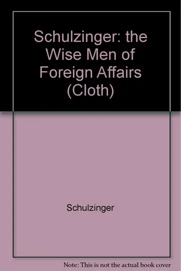 Cover of Schulzinger