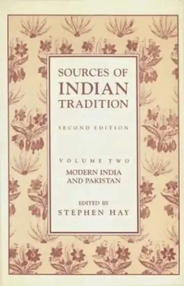Cover of Sources of Indian Tradition