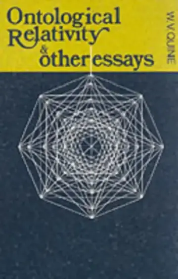 Cover of Ontological Relativity and Other Essays