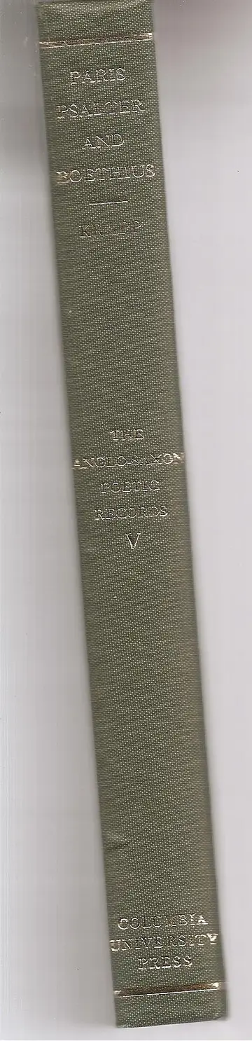 Cover of The Paris Psalter and Meters of Boethius