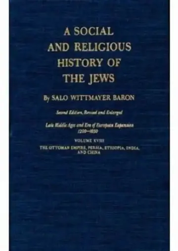 Cover of A Social and Religious History of the Jews