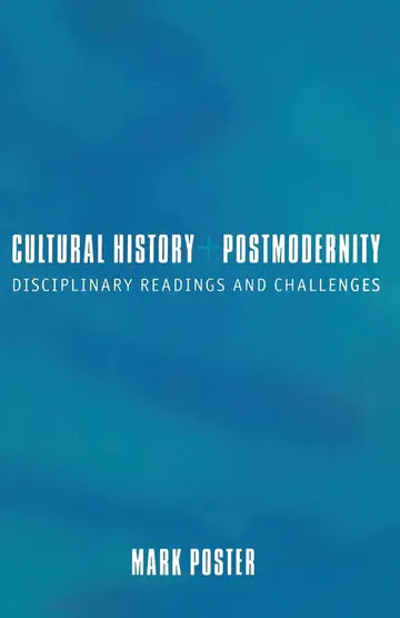 Cover of Cultural History and Postmodernity