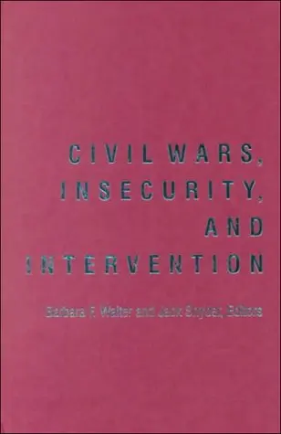 Cover of Civil War, Insecurity and Intervention