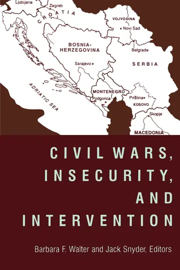 Cover of Civil Wars, Insecurity, and Intervention