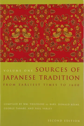 Cover of Sources of Japanese Tradition