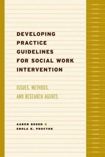 Cover of Developing Practice Guidelines for Social Work Intervention