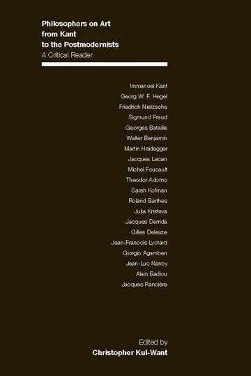 Cover of Philosophers on Art from Kant to the Postmodernists