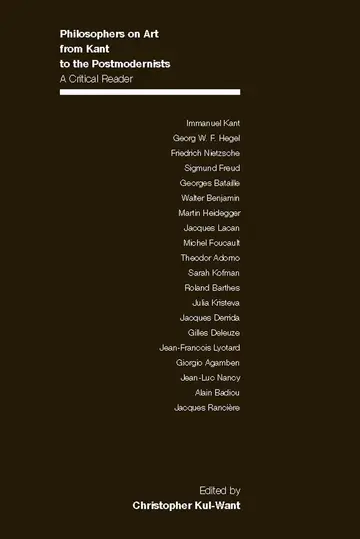 Cover of Philosophers on Art from Kant to the Postmodernists