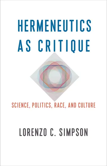Cover of Hermeneutics as Critique