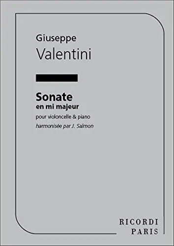 Cover of Sonate En Mi Violoncelle Et Piano (Salmon - Violoncello - SCORE