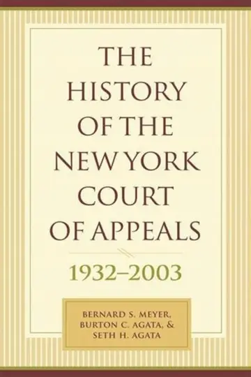 Cover of The History of the New York Court of Appeals 1932- 2003