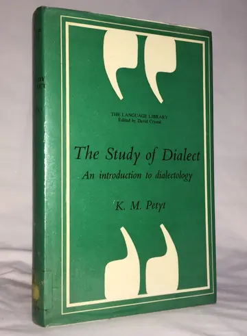 Cover of The Study of Dialect