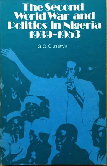 Cover of Second World War and Politics in Nigeria, 1939-53