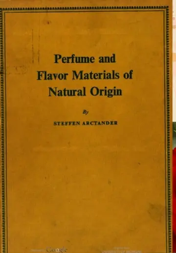 Cover of Perfume and Flavor Materials of Natural Origin