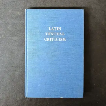 Cover of Latin textual criticism