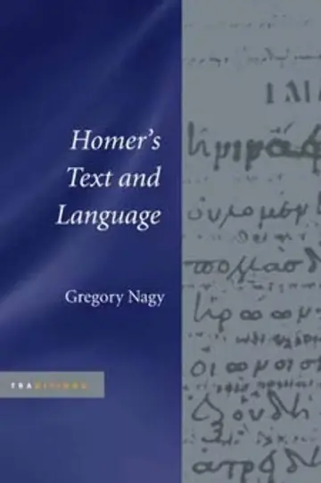 Cover of Homer's Text and Language