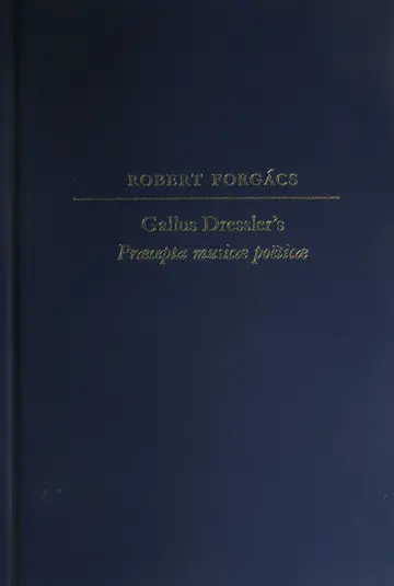 Cover of Gallus Dressler's Praecepta musicae poeticae