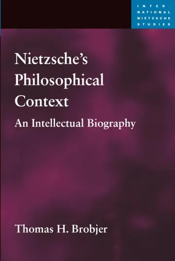 Cover of Nietzsche's Philosophical Context