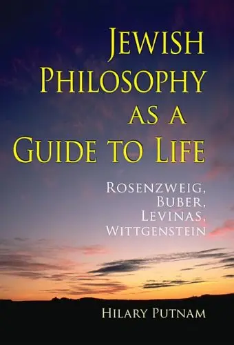 Cover of Jewish Philosophy as a Guide to Life