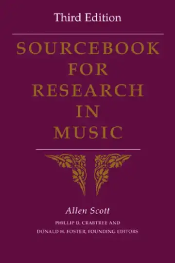 Cover of Sourcebook for Research in Music, Third Edition