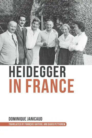Cover of Heidegger in France