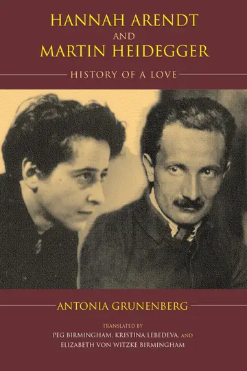 Cover of Hannah Arendt and Martin Heidegger