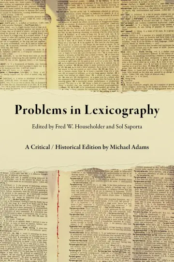 Cover of Problems in Lexicography