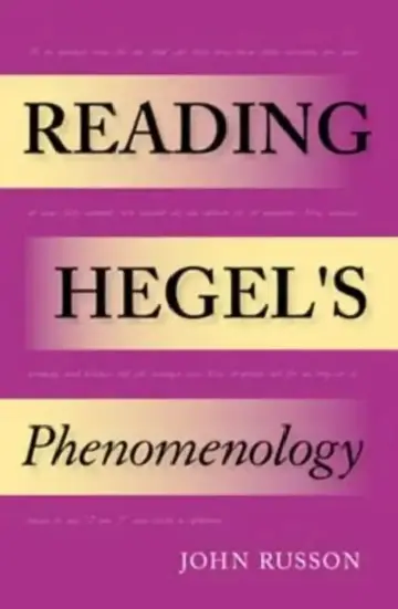 Cover of Reading Hegel's Phenomenology