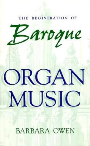 Cover of Registration of Baroque Organ Music