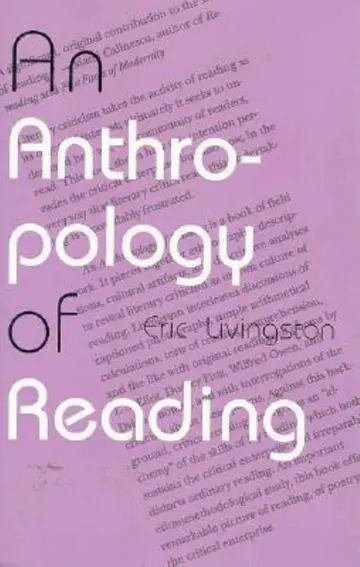 Cover of An Anthropology of Reading