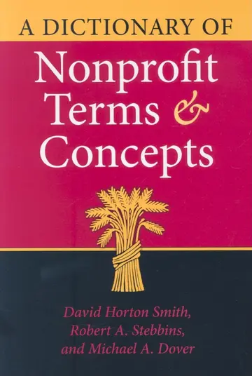 Cover of A Dictionary of Nonprofit Terms and Concepts