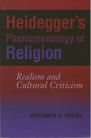 Cover of Heidegger's Phenomenology of Religion