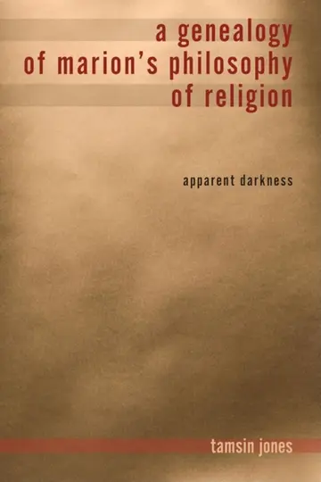 Cover of A Genealogy of Marion's Philosophy of Religion