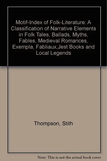 Cover of Motif-index of Folk Literature