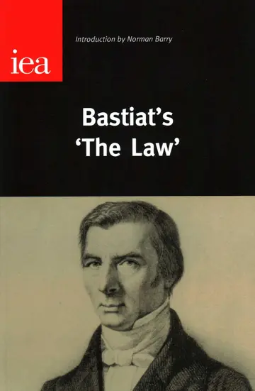 Cover of Bastiat's 'the Law