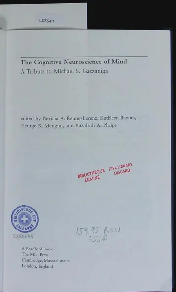 Cover of The Cognitive Neuroscience of Mind