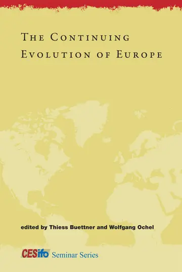 Cover of The Continuing Evolution of Europe