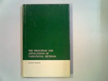 Cover of Principles and Applications of Variational Methods