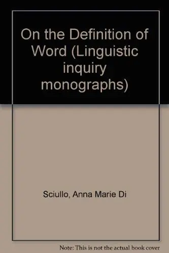 Cover of On the Definition of Word