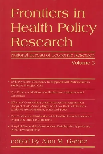 Cover of Frontiers in Health Policy Research (Pb 2002)