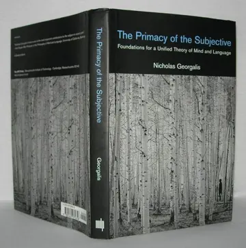 Cover of The Primacy of the Subject – Foundations for a Unified Theory of Mind and Language