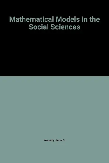 Cover of Mathematical Models in the Social Sciences