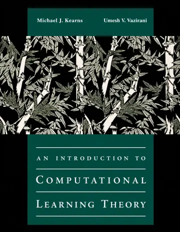 Cover of An introduction to computational learning theory