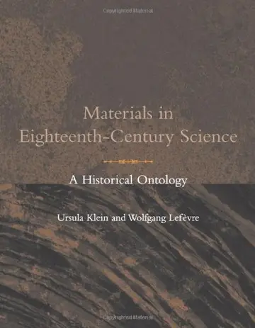 Cover of Materials in Eighteenth–Century Sciences – A Historical Ontology