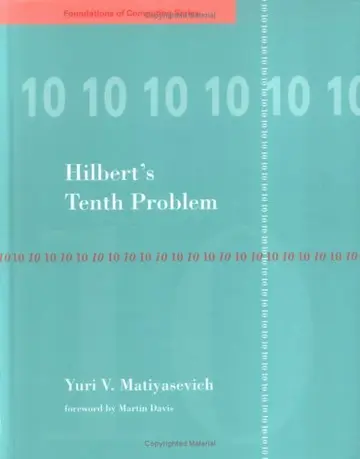 Cover of Hilbert`s 10th Problem
