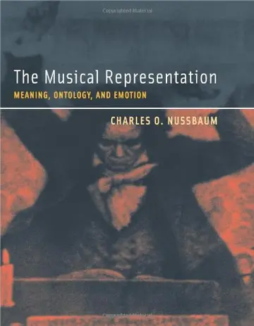 Cover of The Musical Representation – Meaning, Ontology, and Emotion