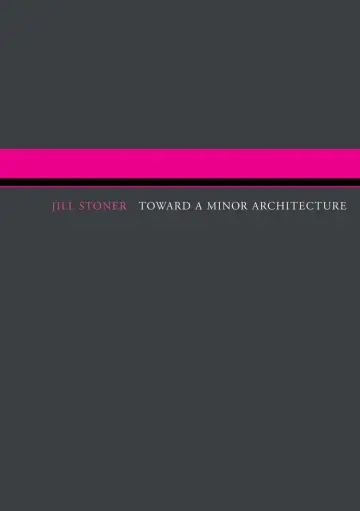 Cover of Toward a Minor Architecture