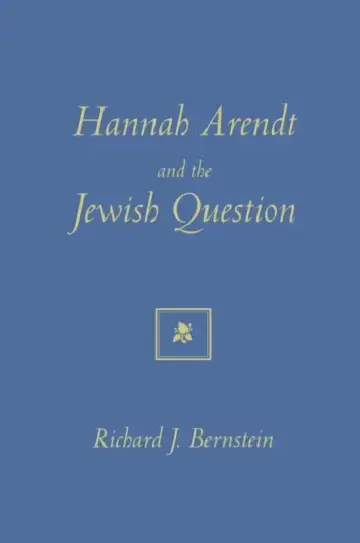 Cover of Hannah Arendt And The Jewish Question